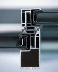 design profilé baie vitrée coulissante alizéa