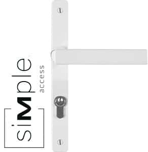 poignée-simple-Toulon-blanc avec logo poignée-simple-Toulon-blanc avec logo